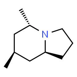 Indolizine, octahydro-5,7-dimethyl-, (5S,7S,8aS)- (9CI) Structure