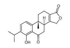 trans-3,3b,4,9b,10,11-hexahydro-6-hydroxy-9b-methyl-7-(1-methylethyl)phenanthro[1,2-c]furan-1,5-dione结构式