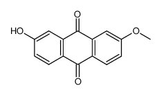 2-hydroxy-7-methoxy-anthraquinone结构式