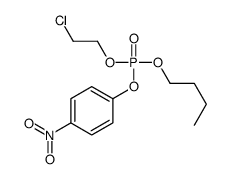 butyl 2-chloroethyl (4-nitrophenyl) phosphate Structure