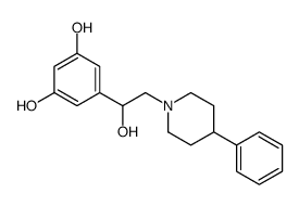 1-(3,5-Dihydroxyphenyl)-2-(4-phenylpiperidino)ethanol Structure