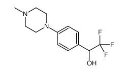 2,2,2-trifluoro-1-[4-(4-methylpiperazin-1-yl)phenyl]ethanol结构式