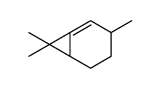 3,7,7-Trimethylbicyclo[4.1.0]hept-1-ene Structure