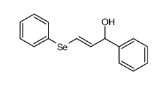 (E)-1-phenyl-3-(phenylselanyl)prop-2-en-1-ol结构式