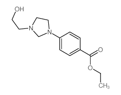 ethyl 4-[3-(2-hydroxyethyl)imidazolidin-1-yl]benzoate结构式