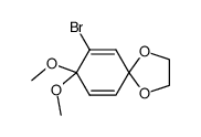 7-bromo-8,8-dimethoxy-1,4-dioxaspiro[4.5]deca-6,9-diene Structure