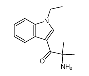 1-Propanone,2-amino-1-(1-ethyl-1H-indol-3-yl)-2-methyl-(9CI) structure