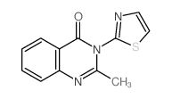 2-methyl-3-(1,3-thiazol-2-yl)quinazolin-4-one structure