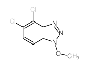 4,5-dichloro-1-methoxy-benzotriazole结构式