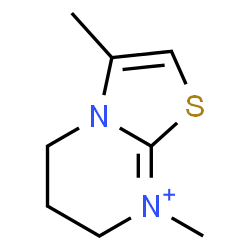 5H-Thiazolo[3,2-a]pyrimidinium,6,7-dihydro-3,8-dimethyl-(9CI) Structure