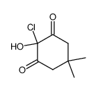 2-Chlor-2-hydroxy-5,5-dimethyl-1,3-cyclohexandion Structure