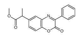 methyl 2-(2-oxo-3-phenyl-1,4-benzoxazin-6-yl)propanoate结构式
