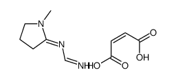 (E)-but-2-enedioic acid,(NE)-N-(1-methylpyrrolidin-2-ylidene)-N'-phenylmorpholine-4-carboximidamide Structure