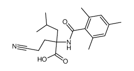N-Mesitoyl-α-(2-cyanethyl)leucin结构式