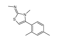 4-(2,4-dimethylphenyl)-N,3-dimethyl-1,3-thiazol-2-imine结构式