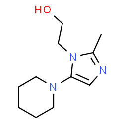 1H-Imidazole-1-ethanol,2-methyl-5-(1-piperidinyl)-(9CI)结构式