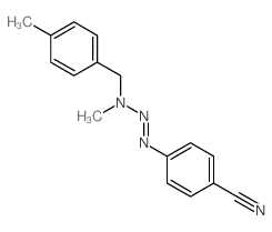 Benzonitrile,4-[3-methyl-3-[(4-methylphenyl)methyl]-1-triazen-1-yl]-结构式