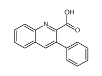 3-phenyl-quinoline-2-carboxylic acid结构式