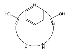 4,8,11,15,22-pentazabicyclo[16.3.1]docosa-1(22),18,20-triene-3,16-dione结构式