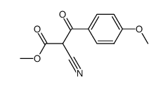 Methyl 2-Cyano-3-(4-methoxyphenyl)-3-oxopropanoate结构式