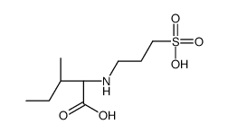 (2S,3S)-3-methyl-2-(3-sulfopropylamino)pentanoic acid Structure