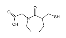 2-[2-oxo-3-(sulfanylmethyl)azepan-1-yl]acetic acid Structure