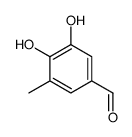3,4-dihydroxy-5-methylbenzaldehyde结构式