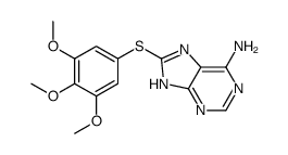 8-(3,4,5-trimethoxyphenyl)sulfanyl-7H-purin-6-amine Structure
