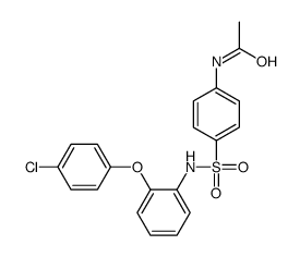 N-[4-[[2-(4-chlorophenoxy)phenyl]sulfamoyl]phenyl]acetamide Structure