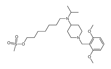 methanesulfonic acid 7-{[1-(2,6-dimethoxybenzyl)piperidin-4-yl]isopropylamino}heptyl ester Structure