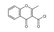 2-methylchromone-3-carboxylic acid chloride Structure