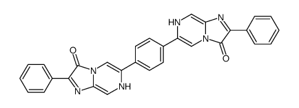 6-[4-(3-oxo-2-phenyl-7H-imidazo[1,2-a]pyrazin-6-yl)phenyl]-2-phenyl-7H-imidazo[1,2-a]pyrazin-3-one Structure