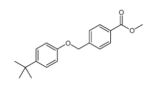 Benzoic acid, 4-[[4-(1,1-dimethylethyl)phenoxy]methyl]-, methyl ester Structure