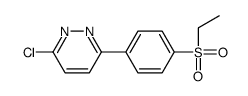 3-chloro-6-(4-ethylsulfonylphenyl)pyridazine结构式