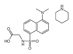 N-[[5-(dimethylamino)-1-naphthyl]sulphonyl]glycine, compound with piperidine (1:1) Structure