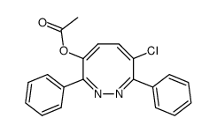 4-acetoxy-7-chloro-3,8-diphenyl-1,2-diazocine Structure