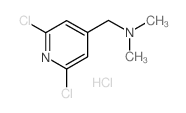 N-[(2,6-DICHLORO-4-PYRIDYL)METHYL]-N,N-DIMETHYLAMINE HYDROCHLORIDE结构式