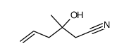 3-hydroxy-3-methyl-hex-5-enenitrile Structure