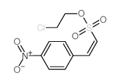 1-[2-(2-chloroethoxysulfonyl)ethenyl]-4-nitro-benzene Structure