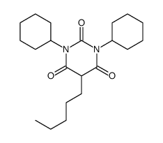 1,3-dicyclohexyl-5-pentyl-1,3-diazinane-2,4,6-trione Structure