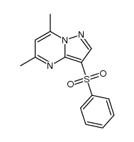 5,7-dimethyl-3-phenylsulfonyl-pyrazolo[1,5-a]pyrimidine Structure