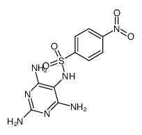 4-nitro-N-(2,4,6-triaminopyrimidin-5-yl)benzenesulfonamide结构式