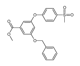 methyl 3-(4-methylsulfonylphenoxy)-5-phenylmethoxybenzoate Structure