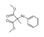 dimethyl 2-methyl-2-phenylselenopropanedioate Structure