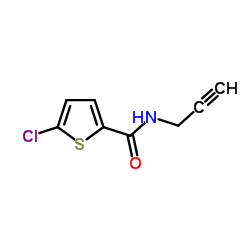 5-Chloro-N-(2-propyn-1-yl)-2-thiophenecarboxamide结构式