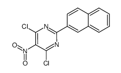 4,6-dichloro-2-[2]naphthyl-5-nitro-pyrimidine Structure