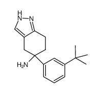 5-(3-tert-butyl-phenyl)-4,5,6,7-tetrahydro-2H-indazol-5-ylamine结构式