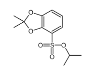 propan-2-yl 2,2-dimethyl-1,3-benzodioxole-4-sulfonate Structure