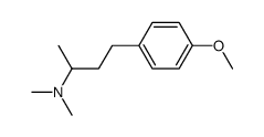 [3-(4-methoxy-phenyl)-1-methyl-propyl]-dimethyl-amine结构式