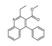 methyl 2-ethyl-4-phenylquinoline-3-carboxylate结构式